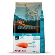 Корм сухой для взрослых котов Bravery Salmon Adult Cat с лососем 2 кг