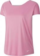 Футболка Nike W NP DRY ELASTIKA SS TOP ESSNT CJ4082-693 р.L розовый