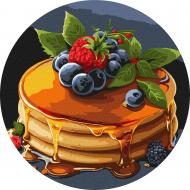 Картина по номерам Аппетитные панкейки ©art_selena_ua d33см см Ideyka