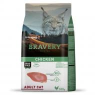 Корм сухой для взрослых котов Bravery Chicken Adult Cat для кошек с курицей 600 г