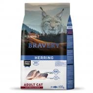 Корм сухой для стерилизованных котов Bravery Herring Adult Cat Sterilizedс сельдью 600 г