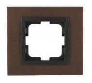 Рамка одномісна Mono Style Wood універсальна горіх 107-510000-160