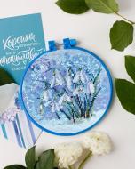 Набор для вышивания крестиком Под снегом AHM-039 150х150 мм Абрис Арт