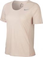 Футболка Nike W NK CITY SLEEK TOP SS CJ9444-215 р.XS бежевый