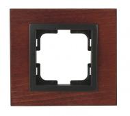 Рамка одноместная Mono Style Wood универсальная черешня 107-500000-160