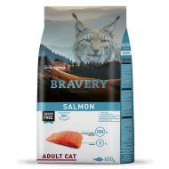 Корм сухой для взрослых котов Bravery Salmon Adult Cat с лососем 600 г