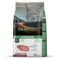 Корм сухой для стерилизованных котов Bravery Chicken Adult Cat Sterilized с курицей 600 г