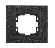 Рамка одноместная Mono Style Granİt универсальная черный гранит 107-610000-160