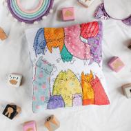 Набор для вышивания крестиком подушка Муркошки AHP-009 300x300 мм Абрис Арт