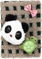 Блокнот для записей Nota Bene Plush Friends А5 80 листов черный с бежевым