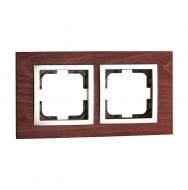 Рамка двомісна Mono Style Wood універсальна черешня 107-500000-161