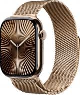 Смарт-годинник Apple Watch Series 10 GPS + Cellular 42mm Gold Titanium Case with Gold Milanese Loop (MX083QH/A)