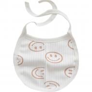 Слинявчик-фартух Blanka Смайлик білий 14282 Слинявчик-фартух Blanka Смайлик білий 14282