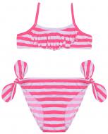 Купальник для девочек Bibo 8002 р.116 розовый с белым