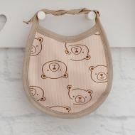 Слинявчик-фартух Blanka Ведмедик бежевий 14323 Слинявчик-фартух Blanka Ведмедик бежевий 14323