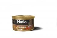 Консерва для котов NATIVE курица с крабом 75 г