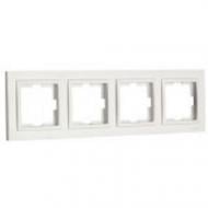 Рамка четырехместная Mono Despina универсальная слоновая кость 102-010000-163