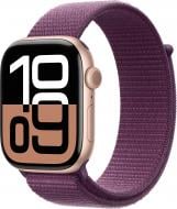 Смарт-годинник Apple Watch Series 10 GPS + Cellular 42mm Rose Gold Aluminium Case with Plum Sport Loop (MWXC3QH/A)