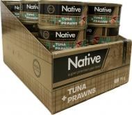 Консерва для котів NATIVE тунець з креветками 24 шт. / 75 г