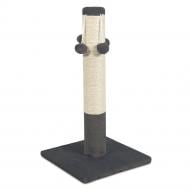 Когтеточка Природа Д04 с 4 бубонами серая 37х37х68 см