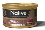 Консерва для котів NATIVE тунець з мідіями 75 г