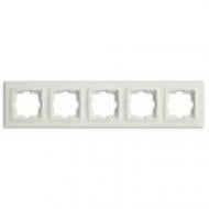 Рамка пятиместная Mono Despina универсальная слоновая кость 102-010000-164