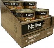 Консерва для котів NATIVE курка з крабом 24 шт. / 75 г