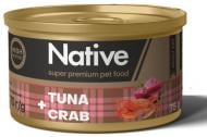 Консерва для котов NATIVE тунец с крабом 75 г