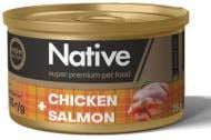 Консерва для котів NATIVE курка з лососем 75 г