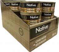 Консерва для котів NATIVE курка та сібас 24 шт. / 75 г