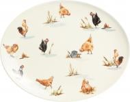 Блюдо овальне Claytan Ceramics Пташина ферма 37 см