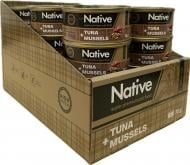 Консерва для котів NATIVE тунець з мідіями 24 шт. / 75 г