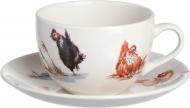 Чашка с блюдцем Птичья ферма 240 мл Claytan Ceramics