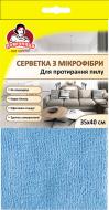 Набір серветок Помічниця для протирання пилу 35х40 см 2 шт./уп. блакитні