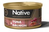 Консерва для котів NATIVE тунець з лососем 75 г