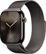 Смарт-годинник Apple Watch Series 10 GPS + Cellular 42mm Slate Titanium Case with Slate Milanese Loop (MX053QH/A)