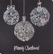 Набір-міді для вишивання бісером Мереживні кулі AMB-077 200x200 мм Абрис Арт