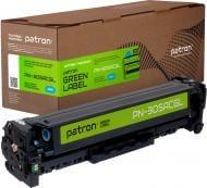 Картридж Patron HP 305A CE411A Green Label PN-305ACGL (CT-HP-CE411A-C-PN-GL) голубой