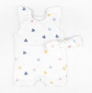 Комплект для дівчаток Dexter`s Hearts білий із малюнком р.74 d482сц-цв