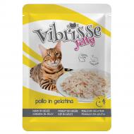 Корм влажный для взрослых котов VIBRISSE JELLY с куриным филе в желе 70 г