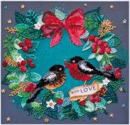 Набор-миди для вышивания бисером Будешь ягодку? AMB-085 200х200 мм Абрис Арт