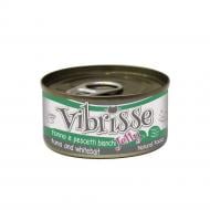 Корм влажный для взрослых котов VIBRISSE JELLY тунец корюшка в желе 70 г