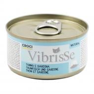 Корм влажный для взрослых котов VIBRISSE с тунцем и сардиной 70 г Корм влажный для взрослых котов VIBRISSE с тунцем и сардиной 70 г