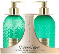 Набор подарочный Vivian Gray Bergamot & Lemongrass Крем-мыло & Лосьон для рук (2 х300 мл)