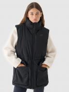 Жилет 4F VEST JACKET F135 4FWAW24TVJAF135-20S р.M черный Жилет 4F VEST JACKET F135 4FWAW24TVJAF135-20S р.M черный