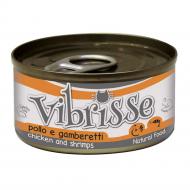 Корм влажный для взрослых котов VIBRISSE з куркою та креветками 70 г Корм влажный для взрослых котов VIBRISSE з куркою та креветками 70 г