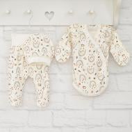 Комплект для новонароджених Blanka Їжаки бежевий р.56–62 12893