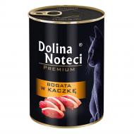 Корм влажный для взрослых котов Dolina Noteci Premium мясные кусочки в соусе с уткой 400 г