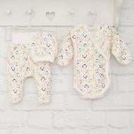 Комплект для новонароджених Blanka Пінгвін бежевий р.62 12892