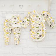 Комплект для новорожденных Blanka Животные бежевый р.56–62 12895